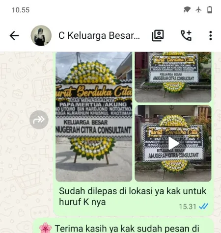 Pengiriman Papan Bunga Duka Bulakan Sukoharjo